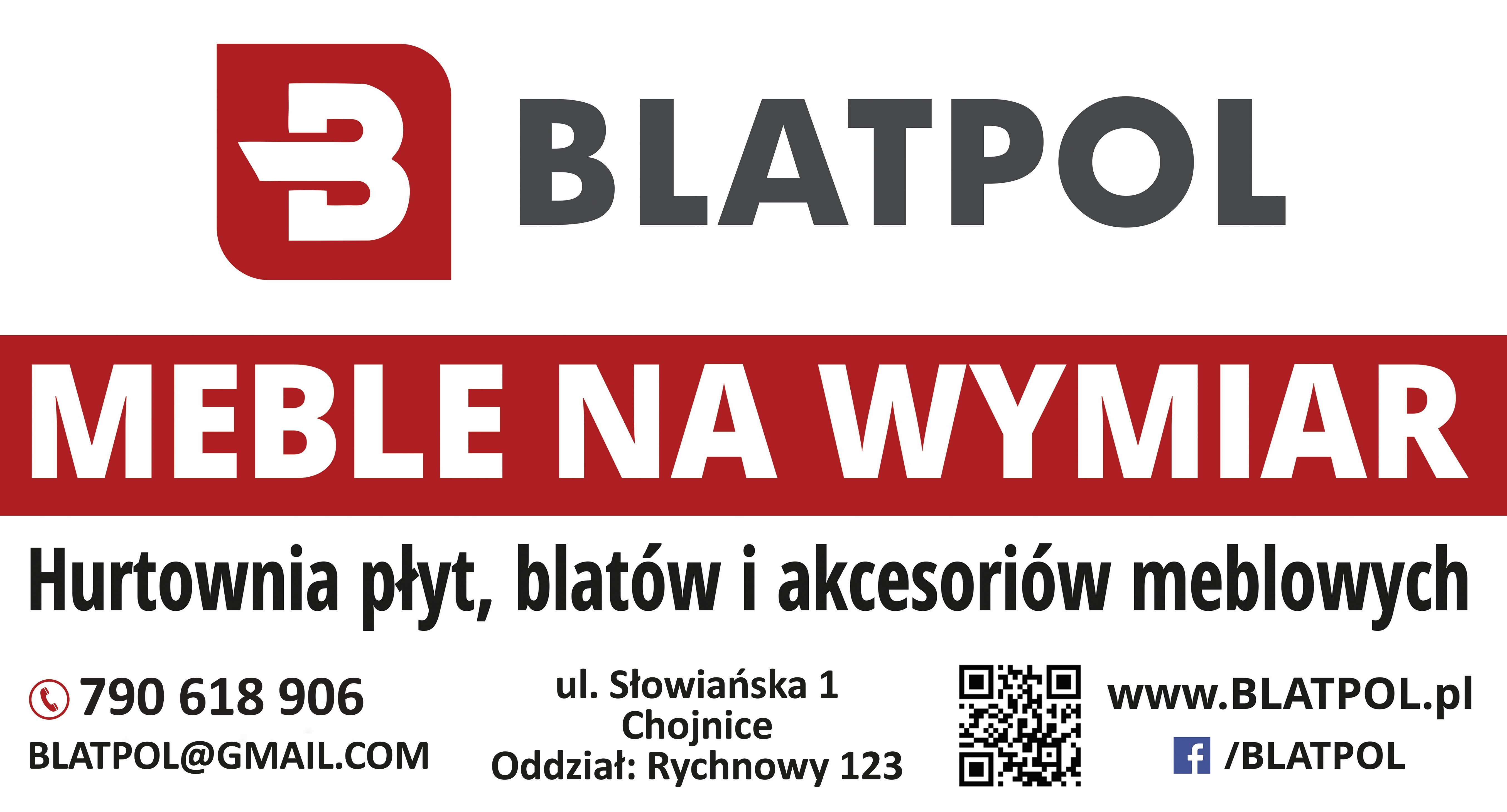 HURTOWNIA PŁYT, BLATÓW, AKCESORIÓW MEBLOWYCH "BLATPOL" - płyty meblowe CHOJNICE płyty meblowe CHOJNICE